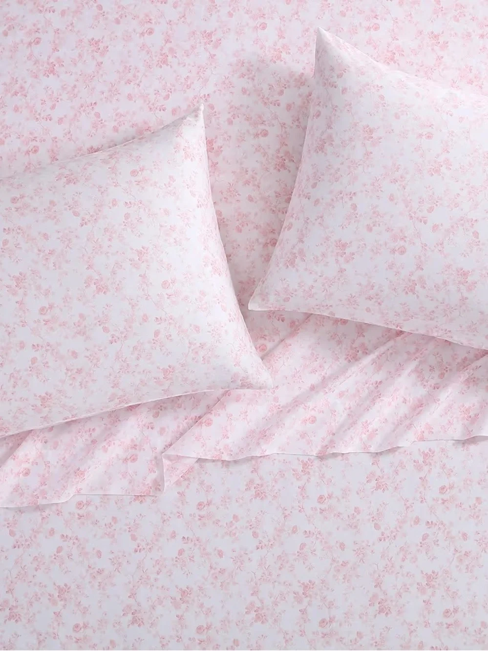 Laura Ashley - Queen Sheet Set, Buttery-Soft Cotton Sateen 2 cases (Bella Pink))